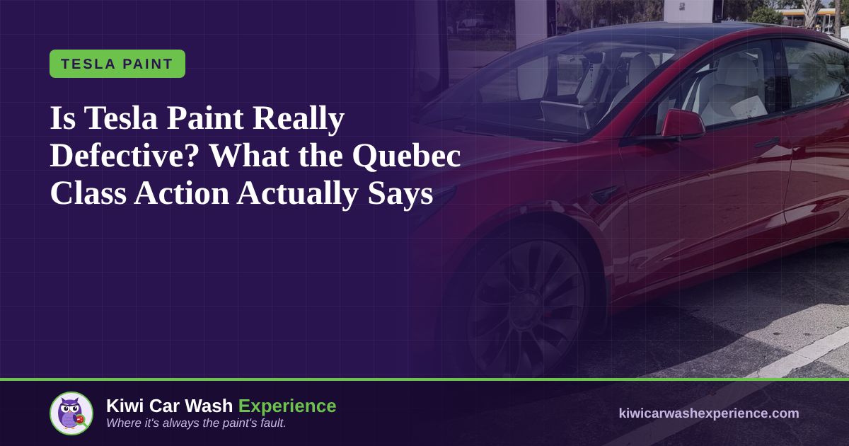 Is Tesla Paint Really Defective? What the Quebec Class Action Actually Says